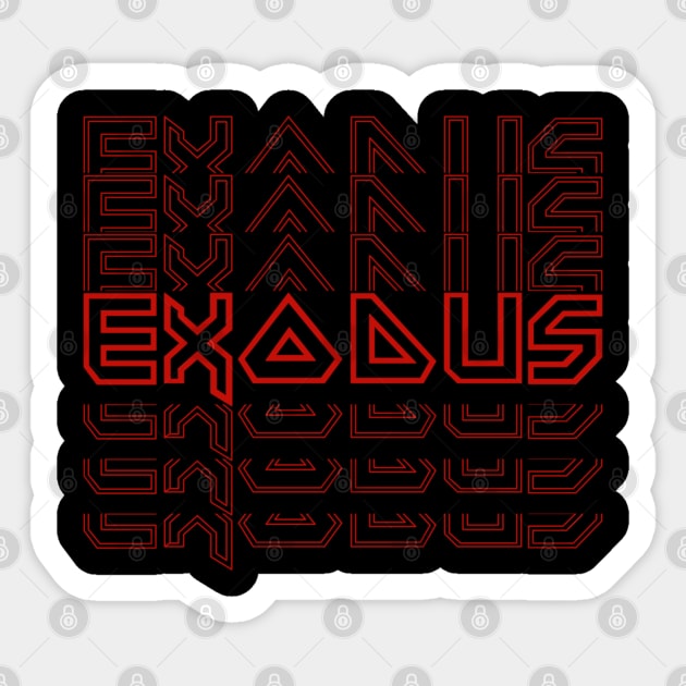 IRON TEXT || EXODUS Sticker by LAVA-ROMA-NOVA